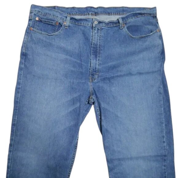 Levis 550 Relaxed Fit Tapered Leg Denim Jeans Men's Size 44x30 Stonewashed Blue - Picture 4 of 7